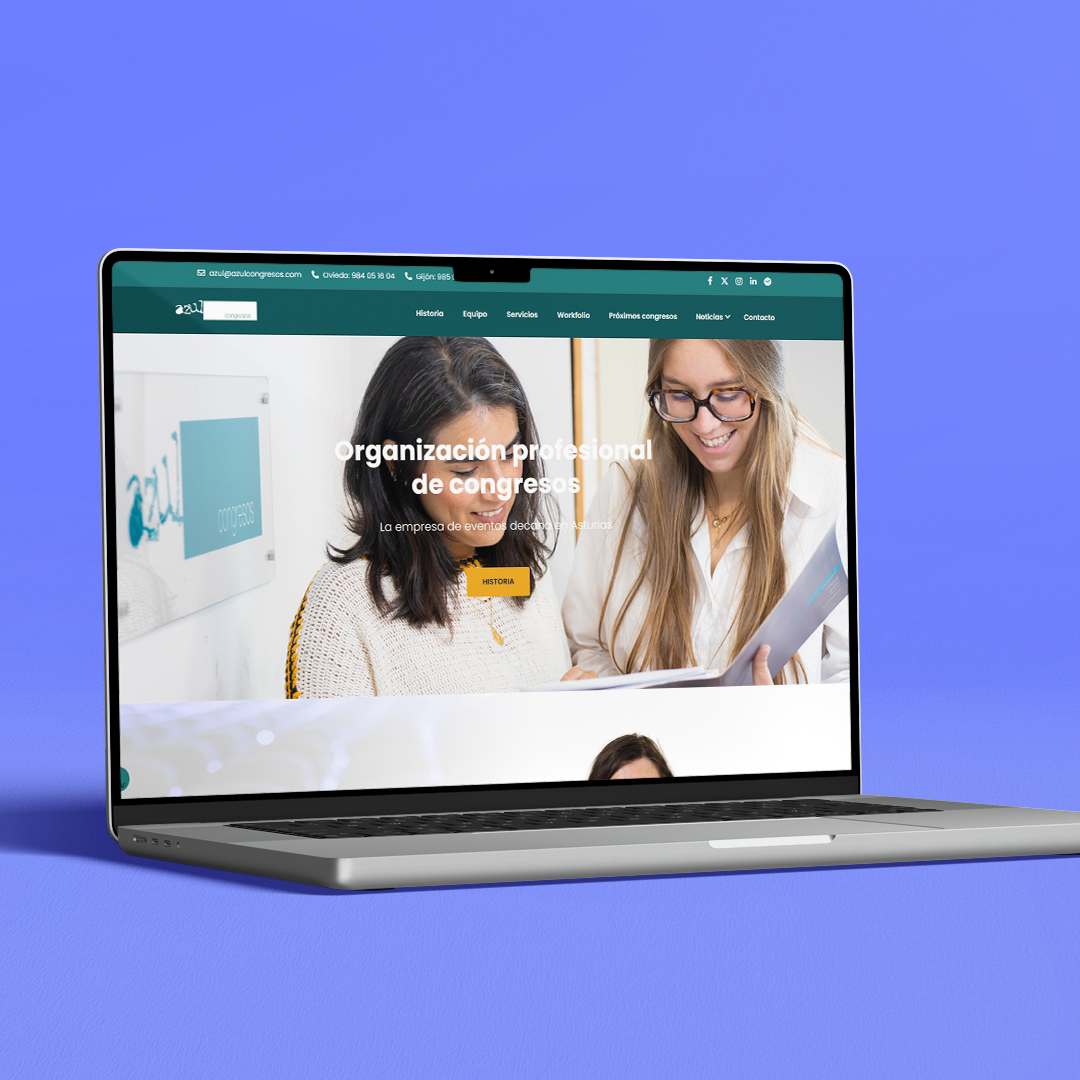 Azul Congresos desarrollo web | Melodijopérez
