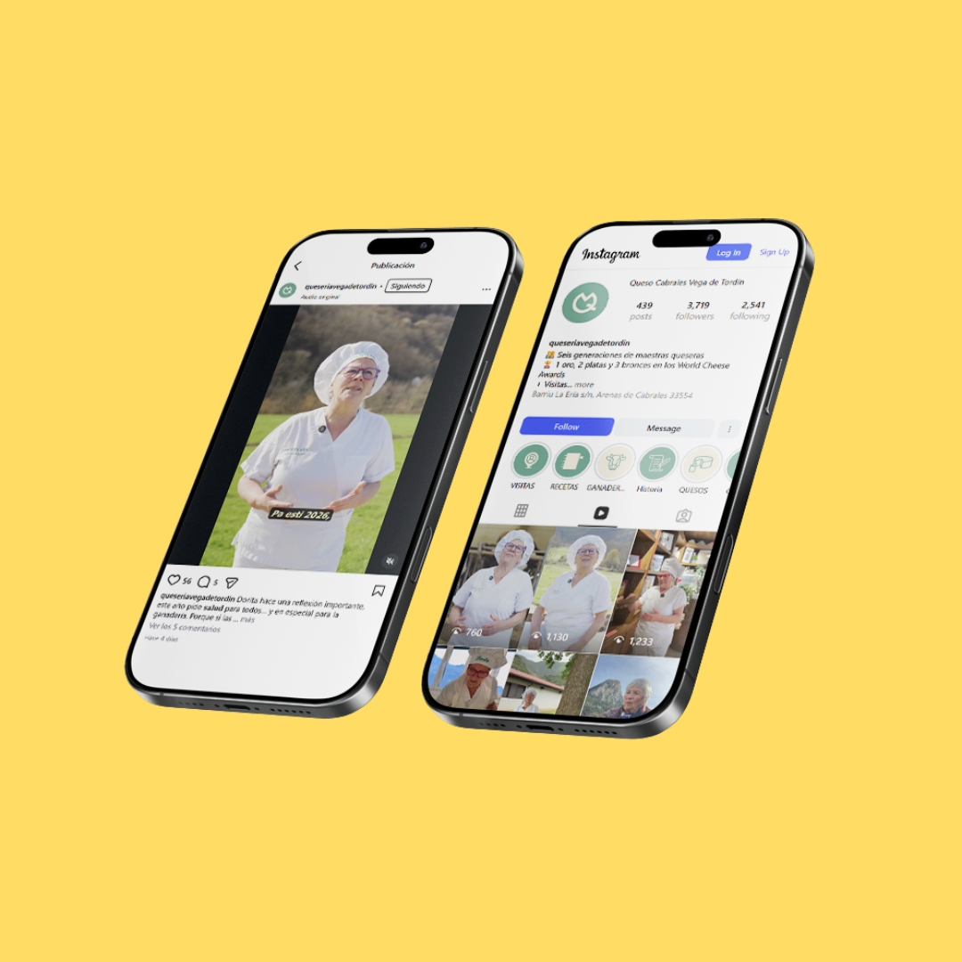 Quesería Vega de Tordín redes sociales | Melodijopérez agencia de comunicación rural en Asturias