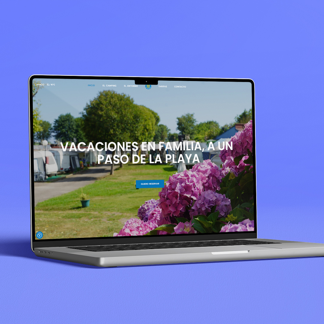 Camping de Bañugues desarrollo web | Melodijopérez agencia de comunicación rural en Asturias