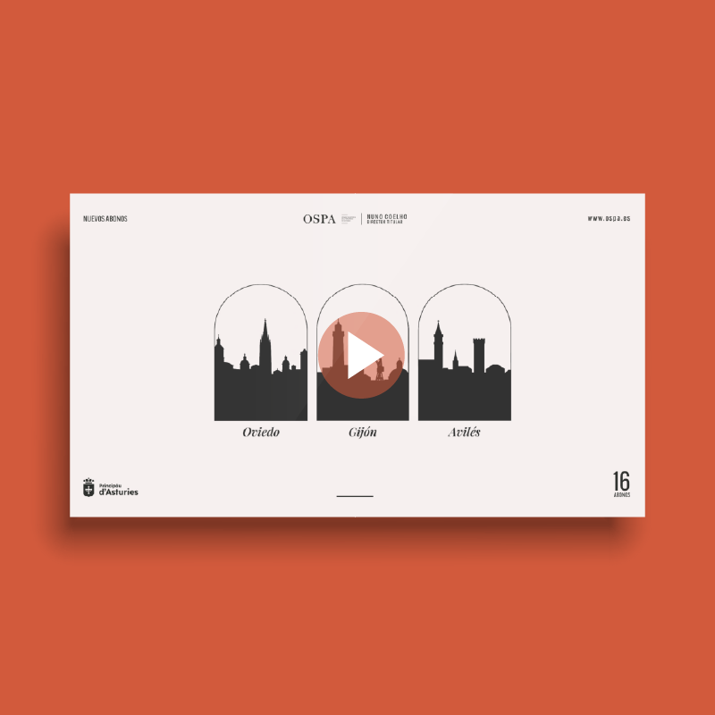 OSPA Temporada 25/26 motion graphics audiovisual | Melodijopérez agencia de comunicación rural en Asturias