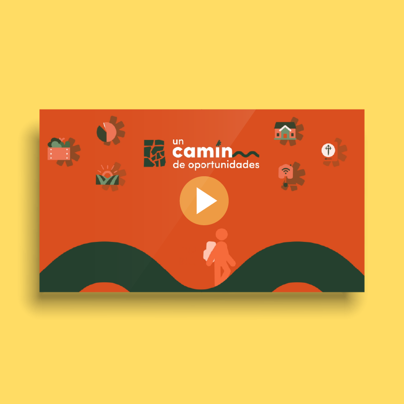 Un camín de oportunidades motion graphics audiovisual | Melodijopérez agencia de comunicación rural en Asturias