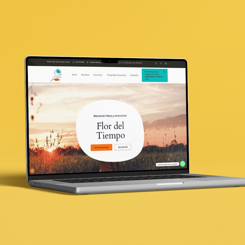 Flor del Tiempo Desarrollo web | Melodijopérez agencia de comunicación rural en Asturias